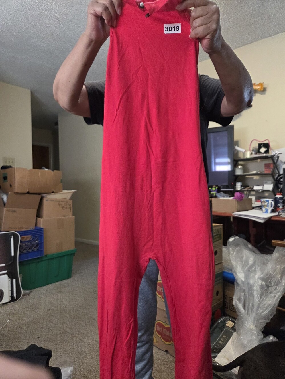 Bright Red One-Piece Romper